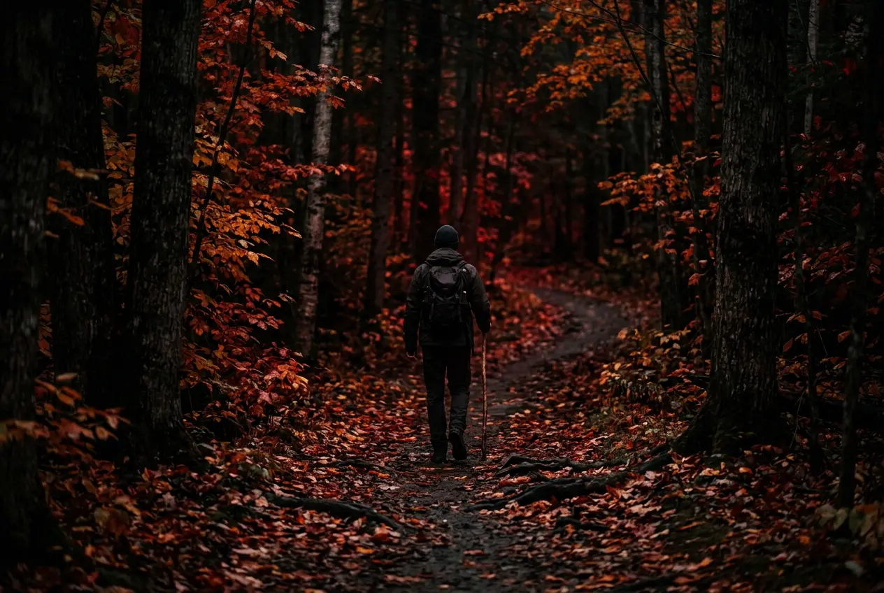 Gatineau Park forest in autumn