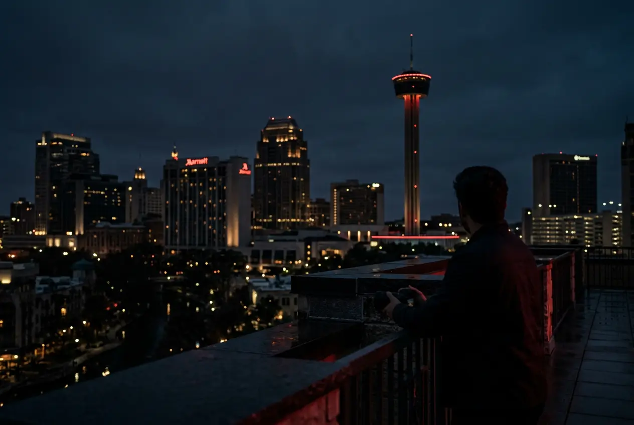 Downtown San Antonio skyline at dusk